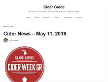 Tablet Screenshot of ciderguide.com